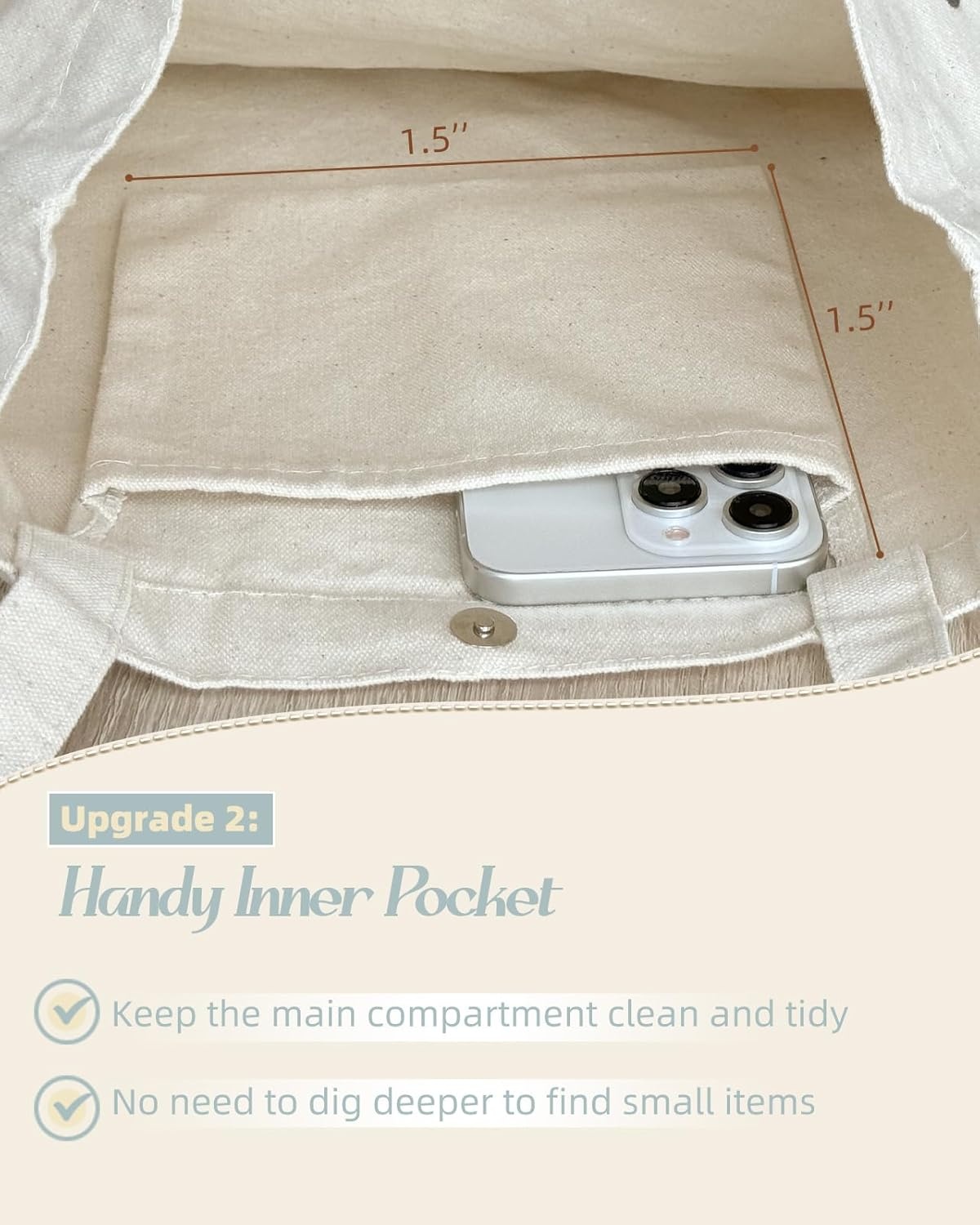 image:imageMiss Adola Aesthetic Cottonseed Tote Bag for Women with Magnetic Buckle and Inner Pocket for Lady Cloth Cotton Tote BagYellow Flower