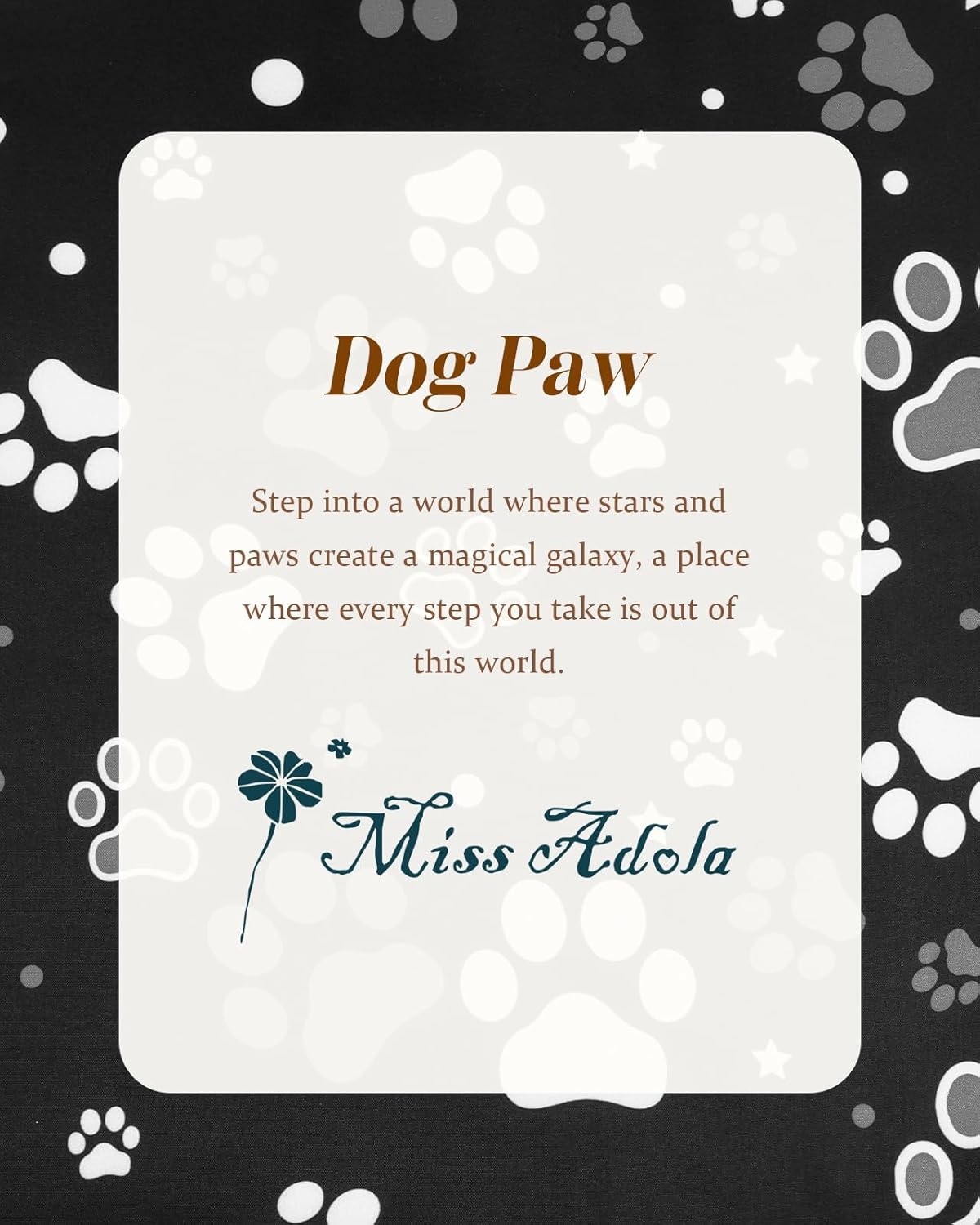 image:imageMiss Adola Aesthetic Tote Bag for Women Reusable Shoulder Bag with Buckle Fabric Bag for Gym Travel WorkBlack Dog Claw