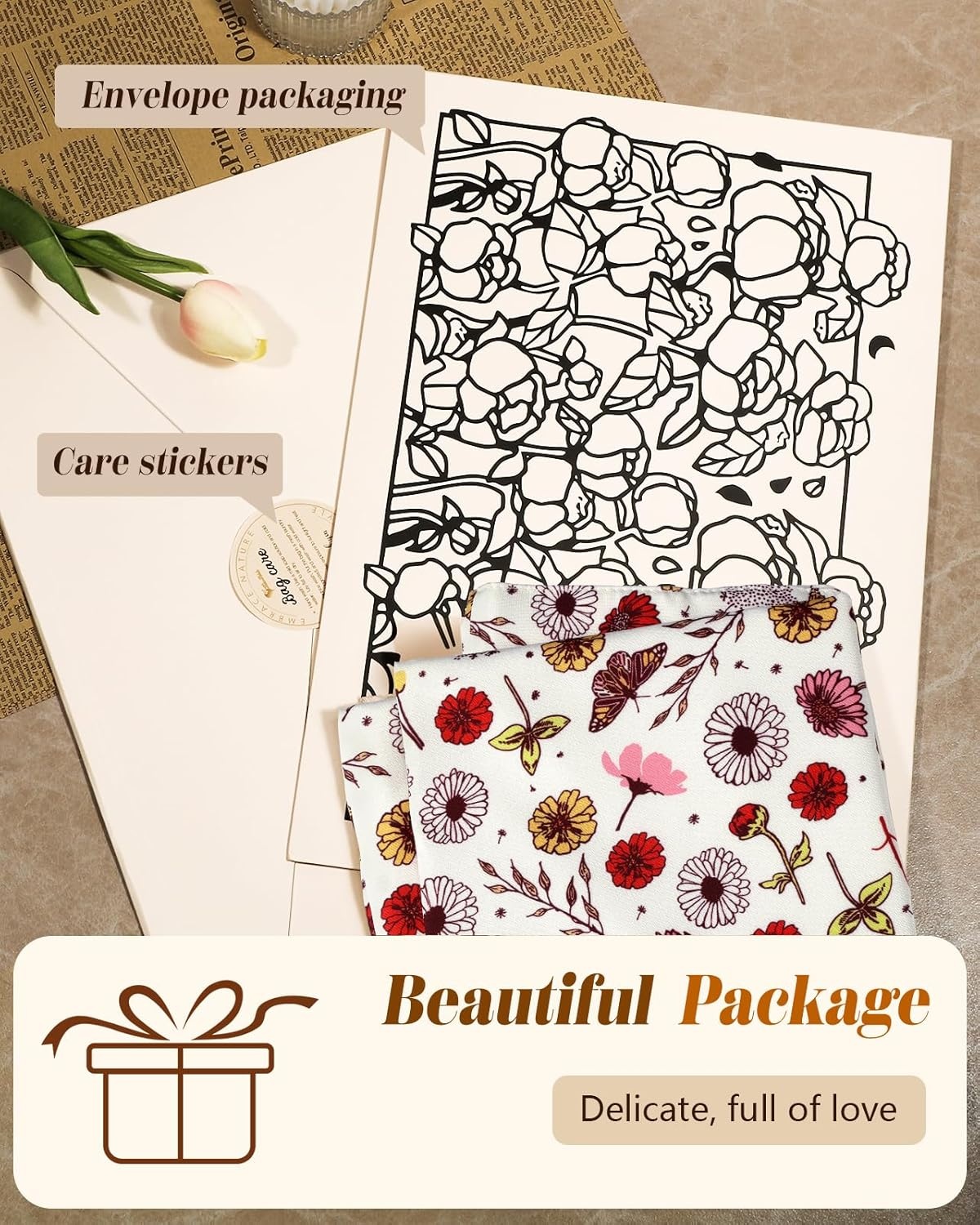 image:imageMiss Adola Aesthetic Tote Bag for Women Reusable Shoulder Bag with Buckle Fabric Bag for Gym Travel WorkButterfly Flower