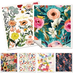 image:imageMiss Adola 6 Pack Swedish Dishcloths for Kitchen  Reusable Dish Cloths for Washing Dishes Absorbent Cute Funny Kitchen Towels Cleaning Sponge Floral CatFloral Bird