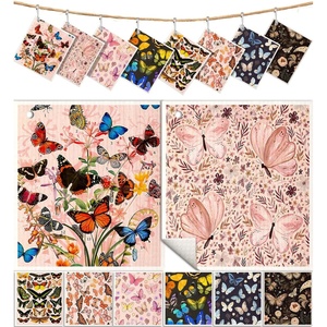 image:imageMiss Adola 8 Pack Reusable Kitchen Dishcloths  Absorbent Fast Drying Washable Swedish Towels with Cute Black Skull DesignButterfly