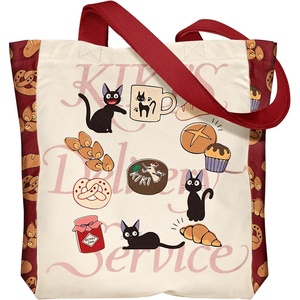 image:imageMiss Adola Aesthetic Heavy Canvas Tote Bag  with Pocket for Women Large Size 141635 Cloth Cotton Bags for ShoppingCat Cake