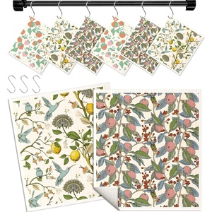 image:imageMiss Adola Kitchen Swedish Dishcloths with Hooks  6 Pack Reusable Dish Cloths for Washing Dishes Fast Drying Cute Fun Swedish Dish Towels Washable Cleaning Sponge Brown CoffeeTrees Fruits