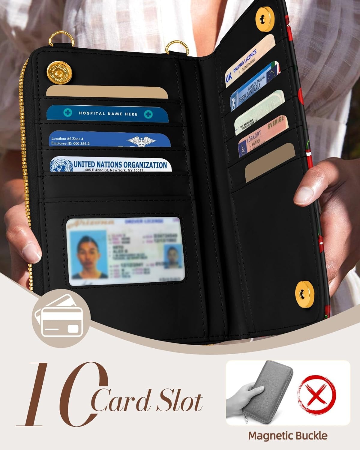 image:imageMiss Adola Cute Small Crossbody Purse Cell Phone Bags for Women Leather Cellphone Wallet Purse with Shoulder StrapCute Cherry