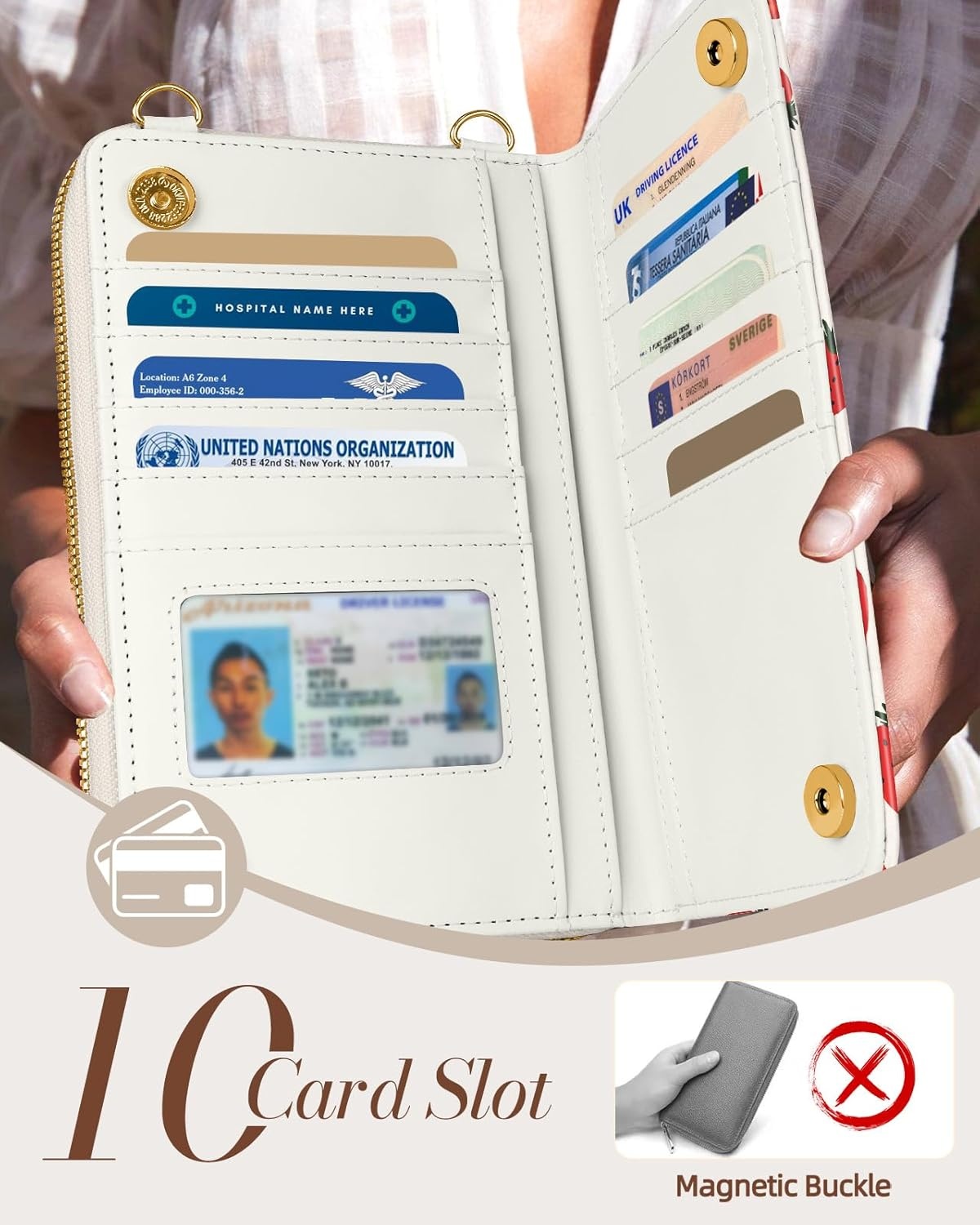 image:imageMiss Adola Cute Small Crossbody Purse Cell Phone Bags for Women Leather Cellphone Wallet Purse with Shoulder StrapStrawberry