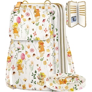 image:imageMiss Adola Phone Purse for Women  Cute Small Crossbody Bags Cellphone Wallet with Adjustable Strap Zipper and Card SlotsFlower Bear