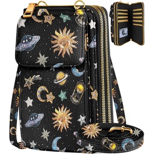 image:imageMiss Adola Phone Purse for Women  Cute Small Crossbody Bags Cellphone Wallet with Adjustable Strap Zipper and Card SlotsSun Universe