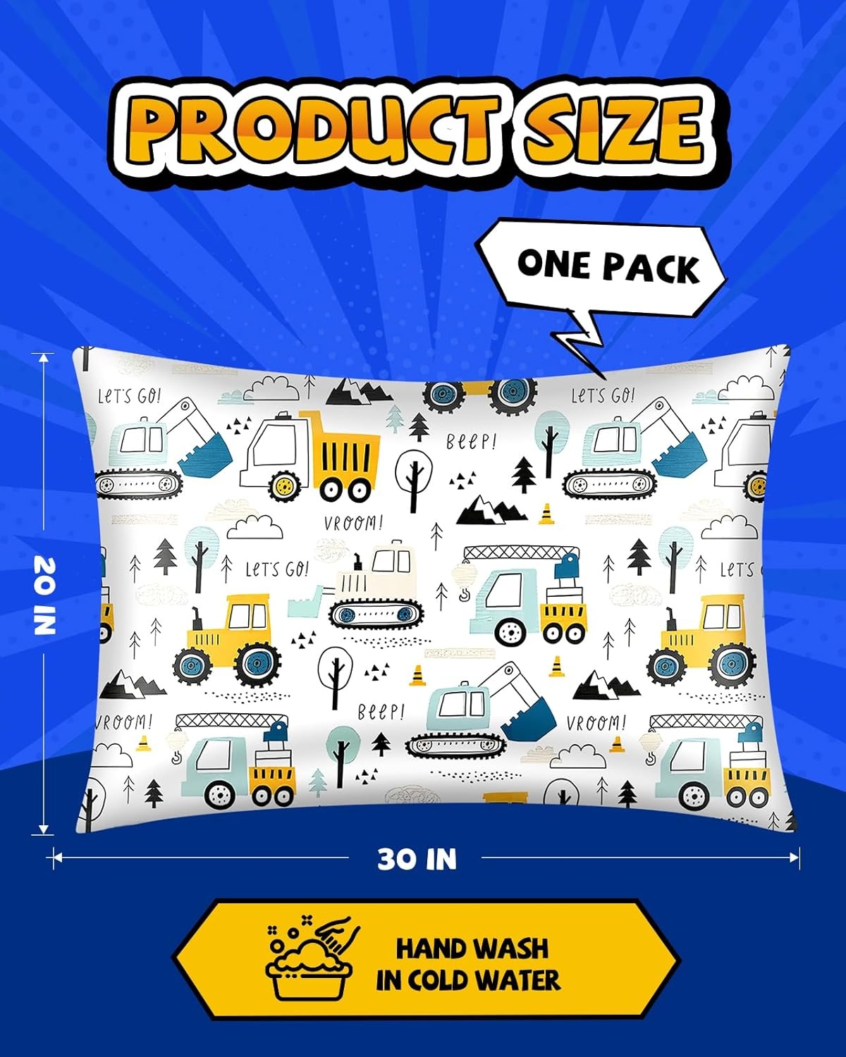 image:imageMiss Adola 1Pc Silk Pillowcase for Kids 30x20 Queen 19 Momme Mulberry Silk Pillow Case with Hidden Zipper for Hair and Skin Cute Cartoon for Toddlers Teens Boys Girls Pink Girl ShadowCar Element