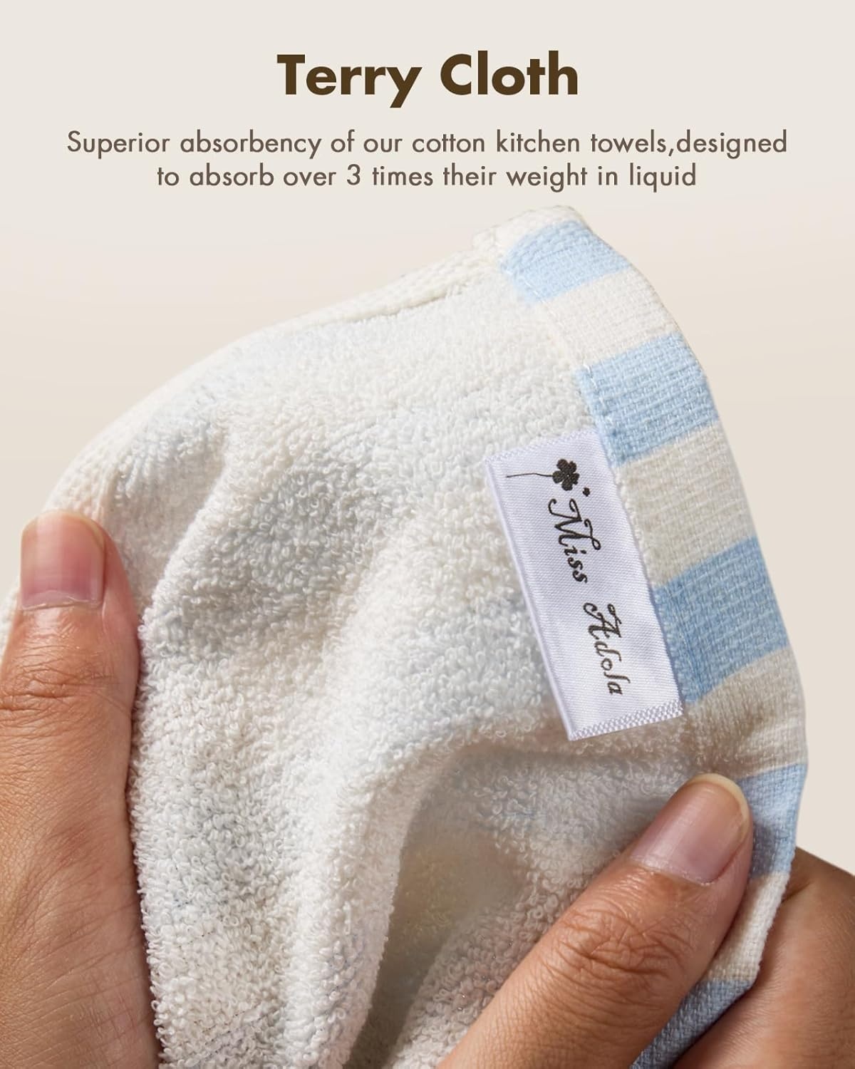 image:imageMiss Adola Cotton Hanging Hand Towels 2pcs Hand Drying Towels for Kitchen Bathroom with Hanging Loop Cute Decorative Soft Terry Cloth Kitchen Towel with Strawberry Design for Housewarming GiftsRustic Chic