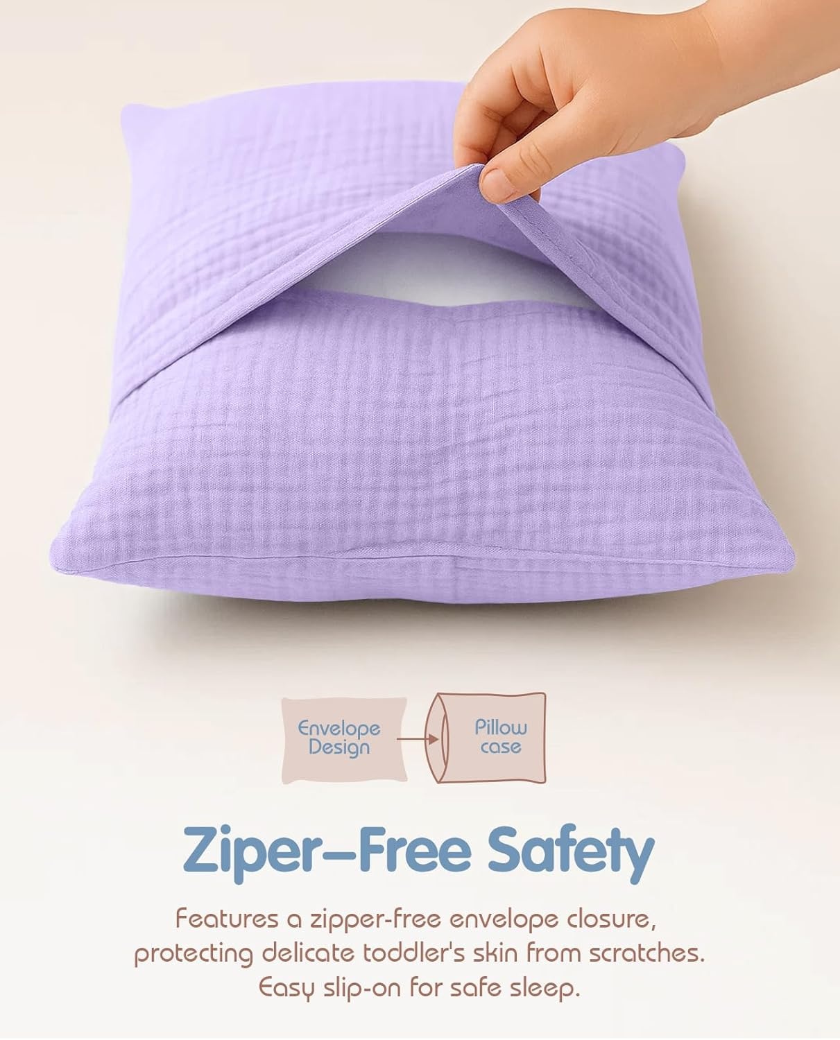 image:imageMiss Adola UltraSoft Cotton Toddler Pillowcase Set of 2 13x18 Breathable Kids Pillow Cases for Sensitive Skin Cute Cartoon with Envelope Closure for Baby Boys Girls Mermaids amp Sky BlueFish Tail