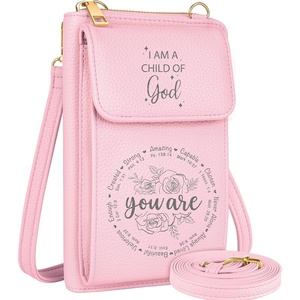 image:imageMiss Adola Cell Phone Purse Crossbody Bags for Women  Cute Design Leather Cellphone Bag Small Cross Body Bags Purses Wallet Trendy Aesthetic Pouch with Adjustable Strap for iPhone Black FlowerRose