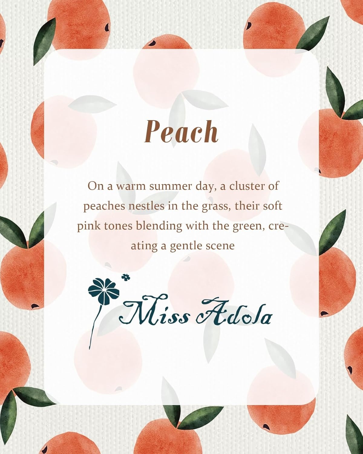 image:imageMiss Adola Aesthetic Canvas Tote Bag for Women Sturdy Cloth Cotton Totes Bag with Pattern Shoulder BagPeach