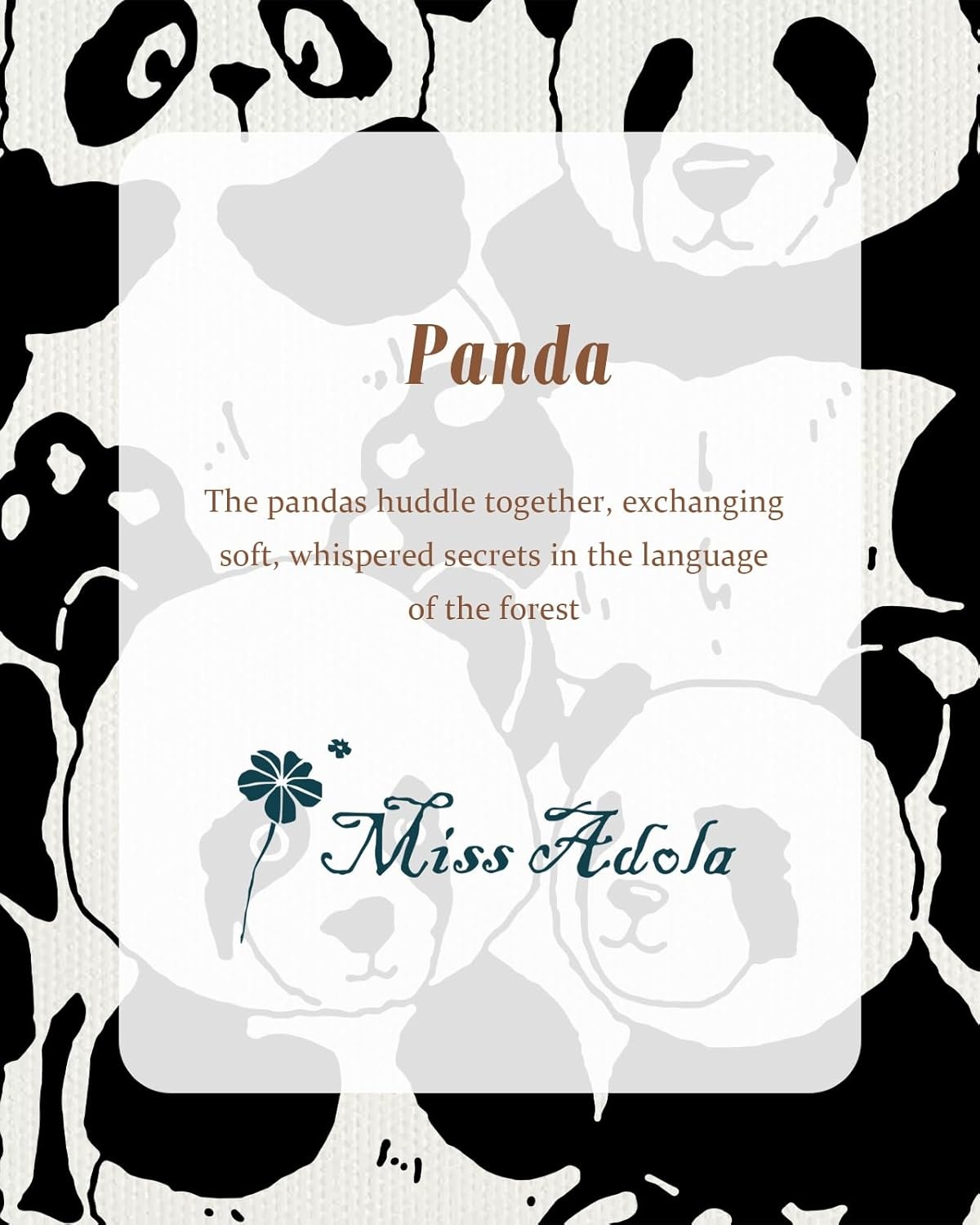 image:imageMiss Adola Aesthetic Tote Bag for Girls with Magnetic Buckle and Zipper Inner Pocket for Women Lady Canvas Cotton Tote BagFull Panda