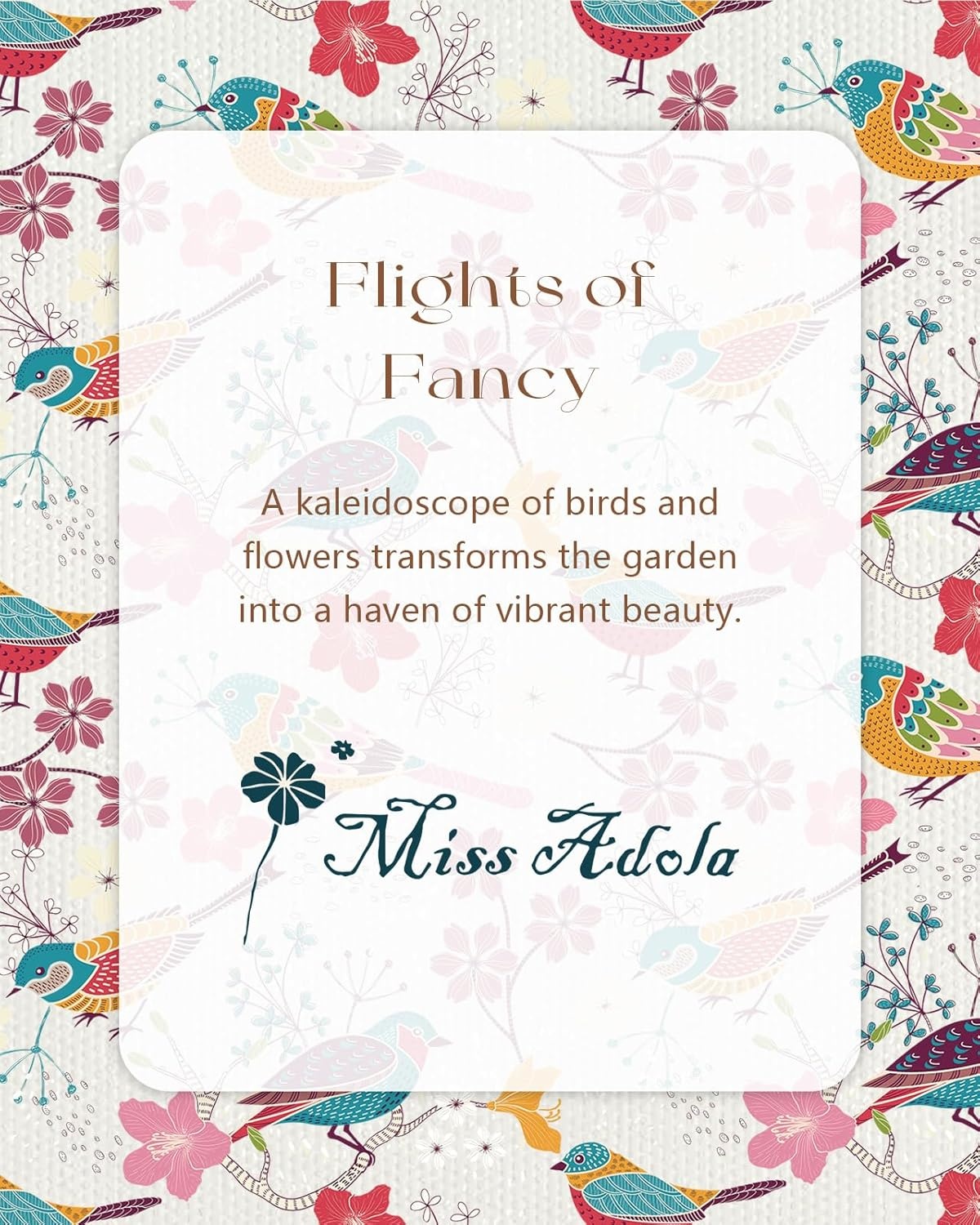 image:imageMiss Adola Canvas Tote Bag with Pockets Aesthetic Reusable Totes for Women Ladies Cute Printed Cloths Canvas Shoulder BagFloral Bird