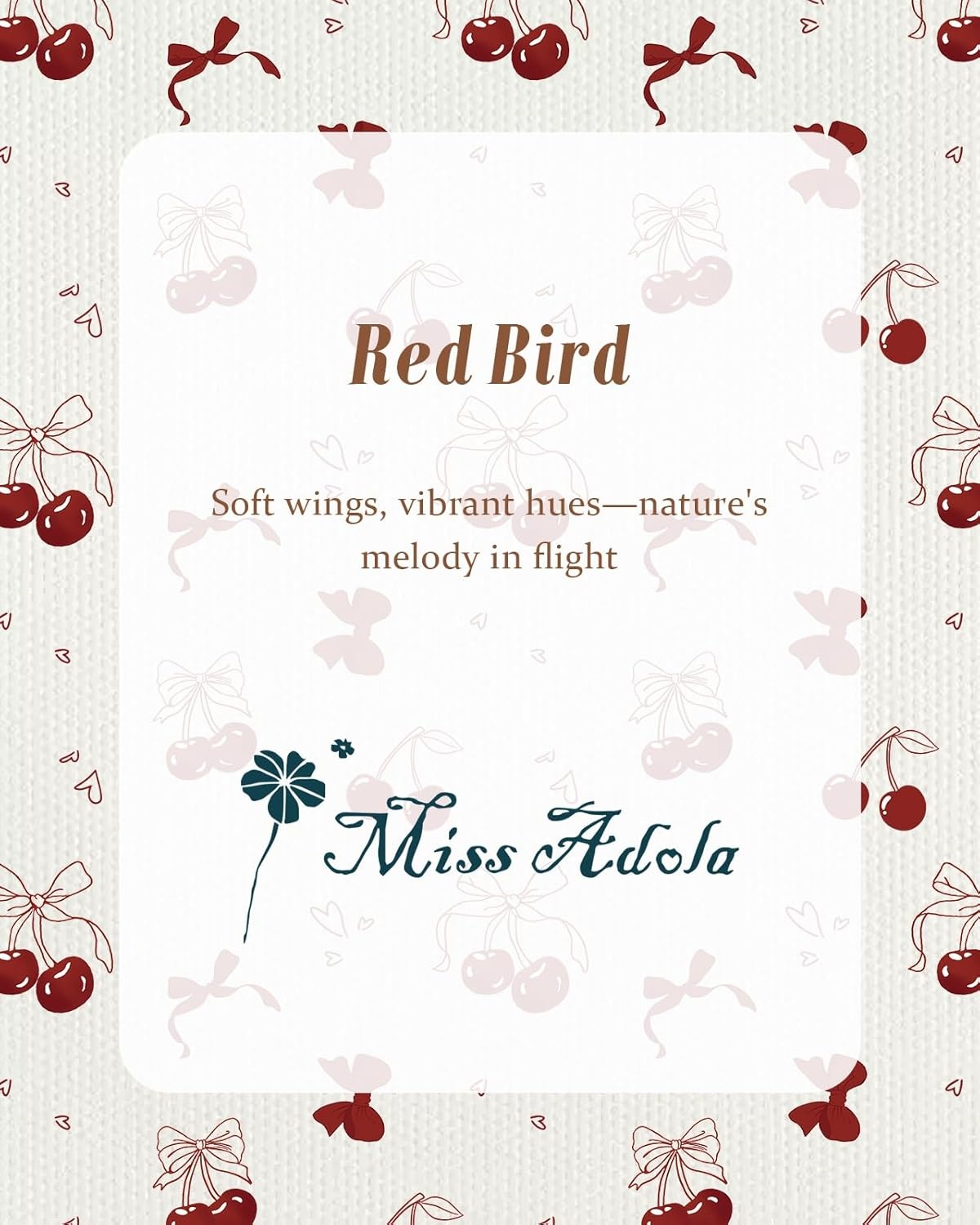 image:imageMiss Adola Cute Canvas Tote Bag for Women with Magnetic Buckle and Zipper Inner Pocket for Girls Aesthetic Cotton Tote BagsBownot Cherry