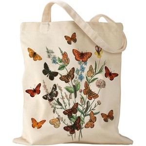 image:imageMiss Adola Aesthetic Canvas Tote Bag  Reusable Shoulder Tote Bag for Women Lady Casual Vacation Shopping Work GymCaterpillars
