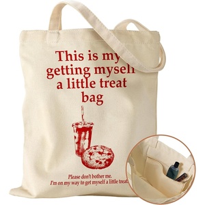 image:imageMiss Adola Canvas Tote Bag with Pocket  Aesthetic Cute Canvas Bag for Women Shoulder Totes for Shopping Work GymCookie