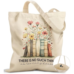image:imageMiss Adola Canvas Tote Bag with Pockets  Aesthetic Reusable Totes for Women Ladies Cute Printed Cloths Canvas Shoulder BagBooks Flower