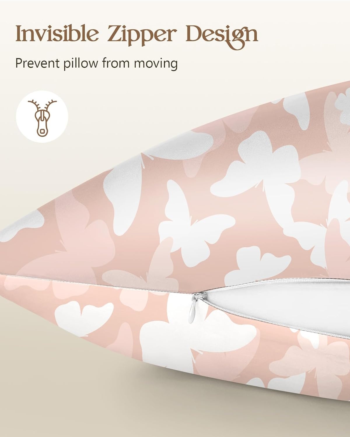 image:imageMiss Adola 2 Pack Mulberry Silk Pillowcase for Hair and Skin Standard Size 20 x 26 Inches with Hidden Zipper Watercolor Strawberry 19 Momme Soft Sleeping Silk Pillow Case for Women MomsPk Butterfly