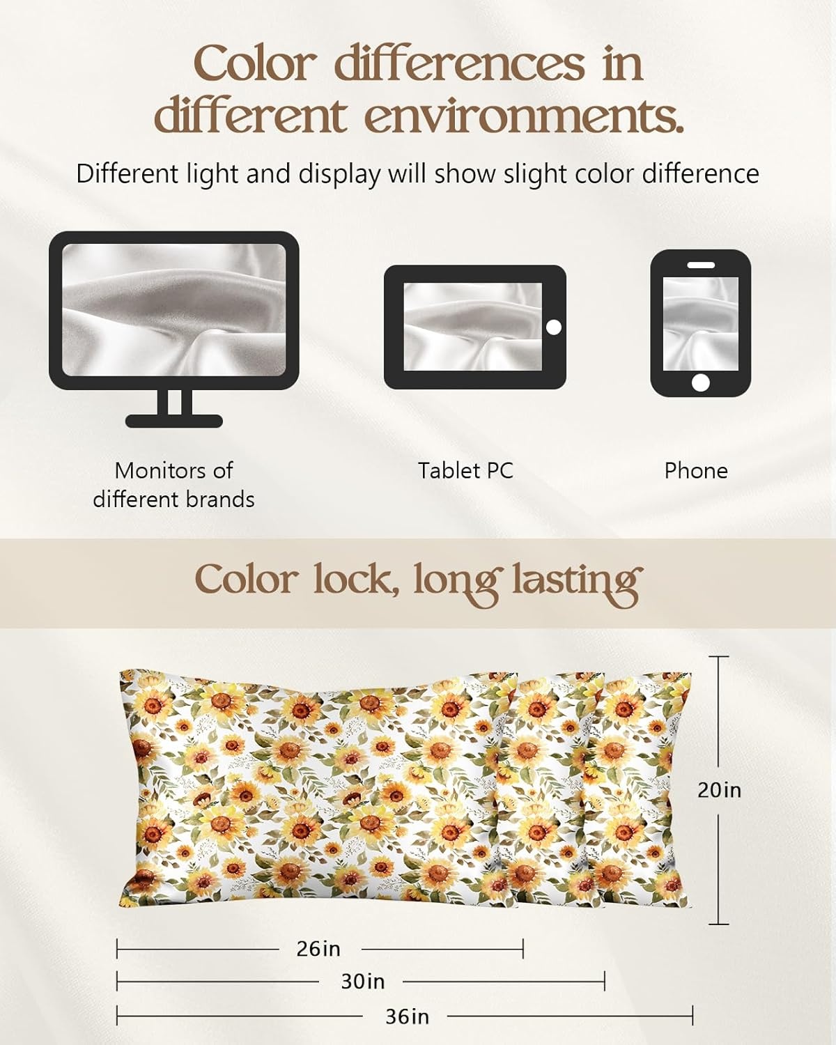 image:imageMiss Adola 2 Pack Mulberry Silk Pillowcase for Hair and Skin Standard Size 20 x 26 Inches with Hidden Zipper Watercolor Strawberry 19 Momme Soft Sleeping Silk Pillow Case for Women MomsSunflower