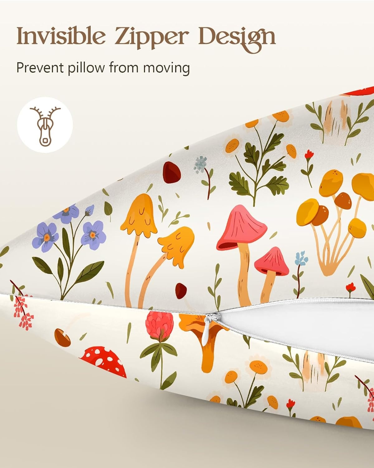 image:imageMiss Adola 2 Pack Mulberry Silk Pillowcase for Hair and Skin Standard Size 20 x 26 Inches with Hidden Zipper Watercolor Strawberry 19 Momme Soft Sleeping Silk Pillow Case for Women MomsFlowering Plants