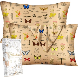 image:imageMiss Adola 2 Pack Mulberry Silk Pillowcase for Hair and Skin  Standard Size 20 x 26 Inches with Hidden Zipper Watercolor Strawberry 19 Momme Soft Sleeping Silk Pillow Case for Women MomsPlants Butterfly