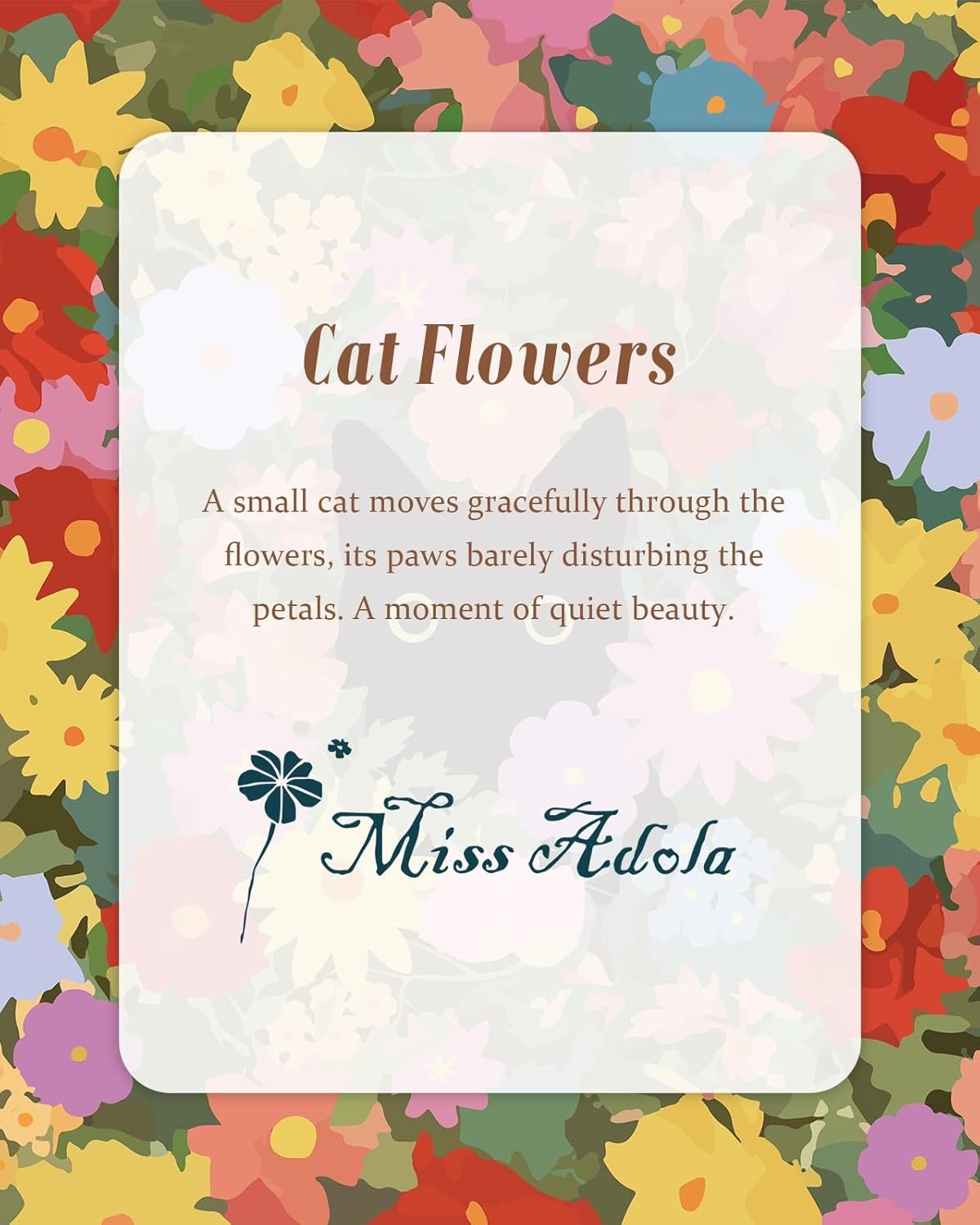 image:imageMiss Adola Large Tote Bag for Women Canvas Tote Bag with Zipper Aesthetic Reusable Shoulder Bag for Gym Travel WorkCat in Flower