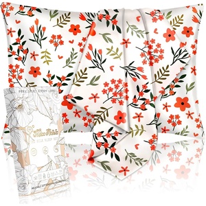 image:imageMiss Adola 2 Pack Mulberry Silk Pillowcase for Hair and Skin  Standard Size 26 x 20 Inches with Hidden Zipper Red Flower 19 Momme Soft Sleeping Silk Pillow Case for Women Moms