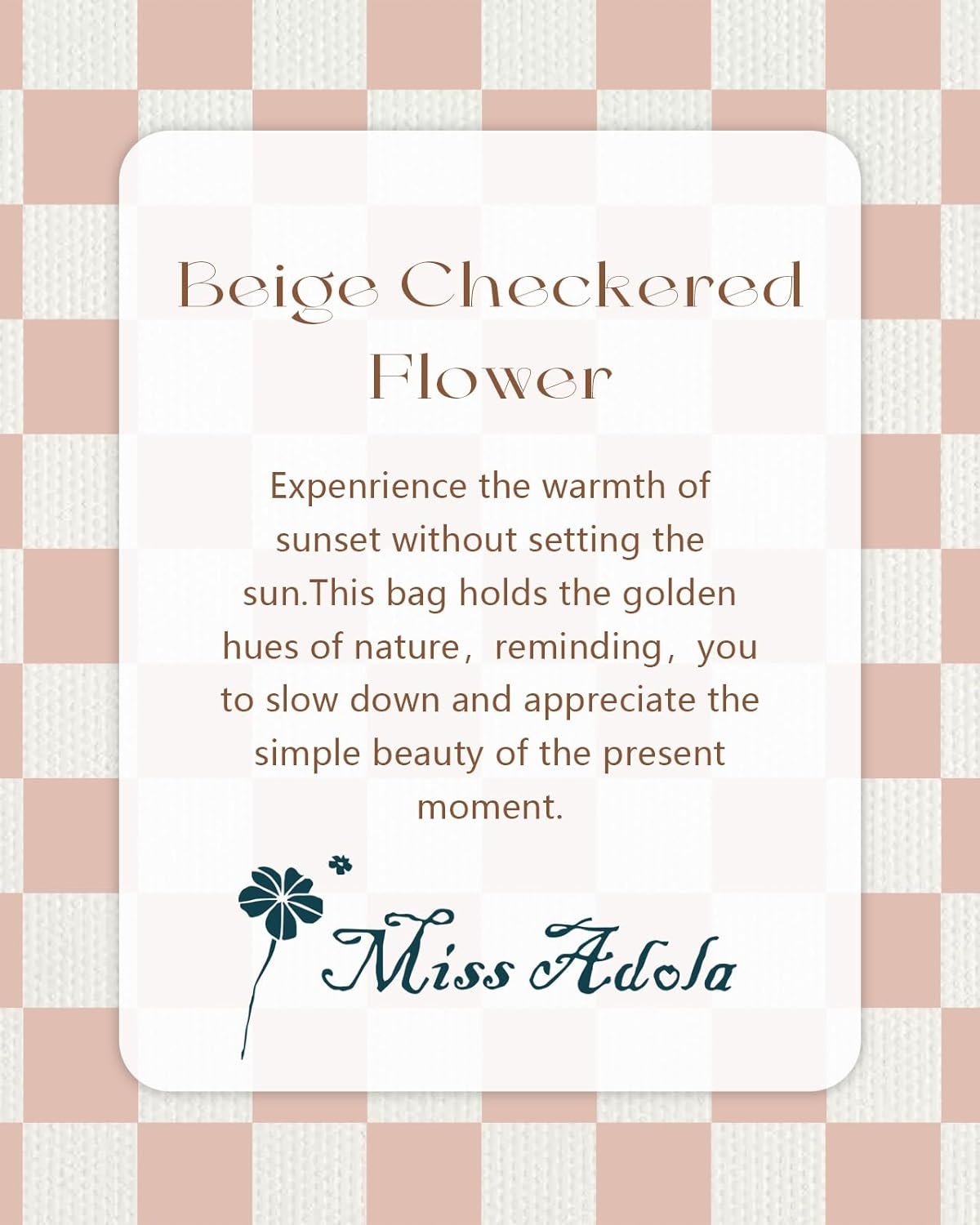 image:imageMiss Adola Canvas Tote Bag with Zipper Cute Canvas Bags for Women Aesthetic Design Reusable Totes for Shopping Work TravelKhaki Plaid