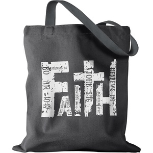 image:imageMiss Adola Aesthetic Canvas Tote Bag for Women  Sturdy Cloth Cotton Totes Bag with Pattern Shoulder Bag for Shopping Grocery Gym Grey Word Graffiti Faith
