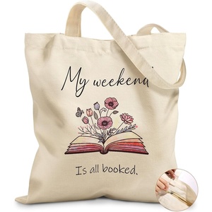 image:imageMiss Adola Canvas Tote Bag for Women  Aesthetic Canvas Bag with Zipper Cute Stylish Reusable Shoulder Totes for Shopping Work Daily Vacation Bianfu FlowerWeekend Book