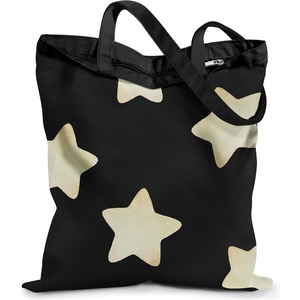 image:imageMiss Adola Canvas Tote Bag with Zipper  Cute Canvas Bags for Women Aesthetic Design Reusable Totes for Shopping Work TravelBlack Stars