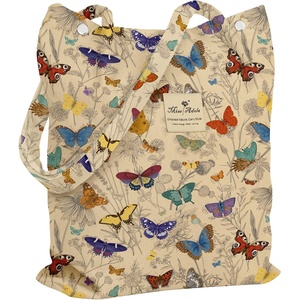 image:imageMiss Adola Corduroy Tote Bag for Women  Reusable Totes with Magnetic Buckle amp Pocket Aesthetic Design Work Grocery BagsButterfly Line Flower