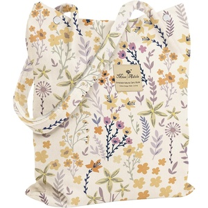 image:imageMiss Adola Corduroy Tote Bag for Women  Reusable Totes with Magnetic Buckle amp Pocket Aesthetic Design Work Grocery BagsSmall Floral