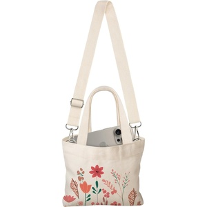 image:imageMiss Adola Cute Mini Canvas Tote Bag for Kids  Aesthetic Bags Size 8 6 Magnetic Buckle for Kids Girls Cloth CottonWild Flower