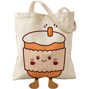 image:imageMiss Adola Funny Feet Cute Canvas Tote Bag for Women  Magnetic Closure amp Inner Pocket Cartoon Cotton Tote Bags for GirlsCoffee