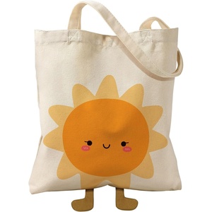 image:imageMiss Adola Funny Feet Cute Canvas Tote Bag for Women  Magnetic Closure amp Inner Pocket Cartoon Cotton Tote Bags for GirlsSun