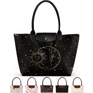 image:imageMiss Adola Nylon Tote Bag for Women  Lightweight Foldable Tote Bag with Large Capacity for Travel Work TeacherStarmoon